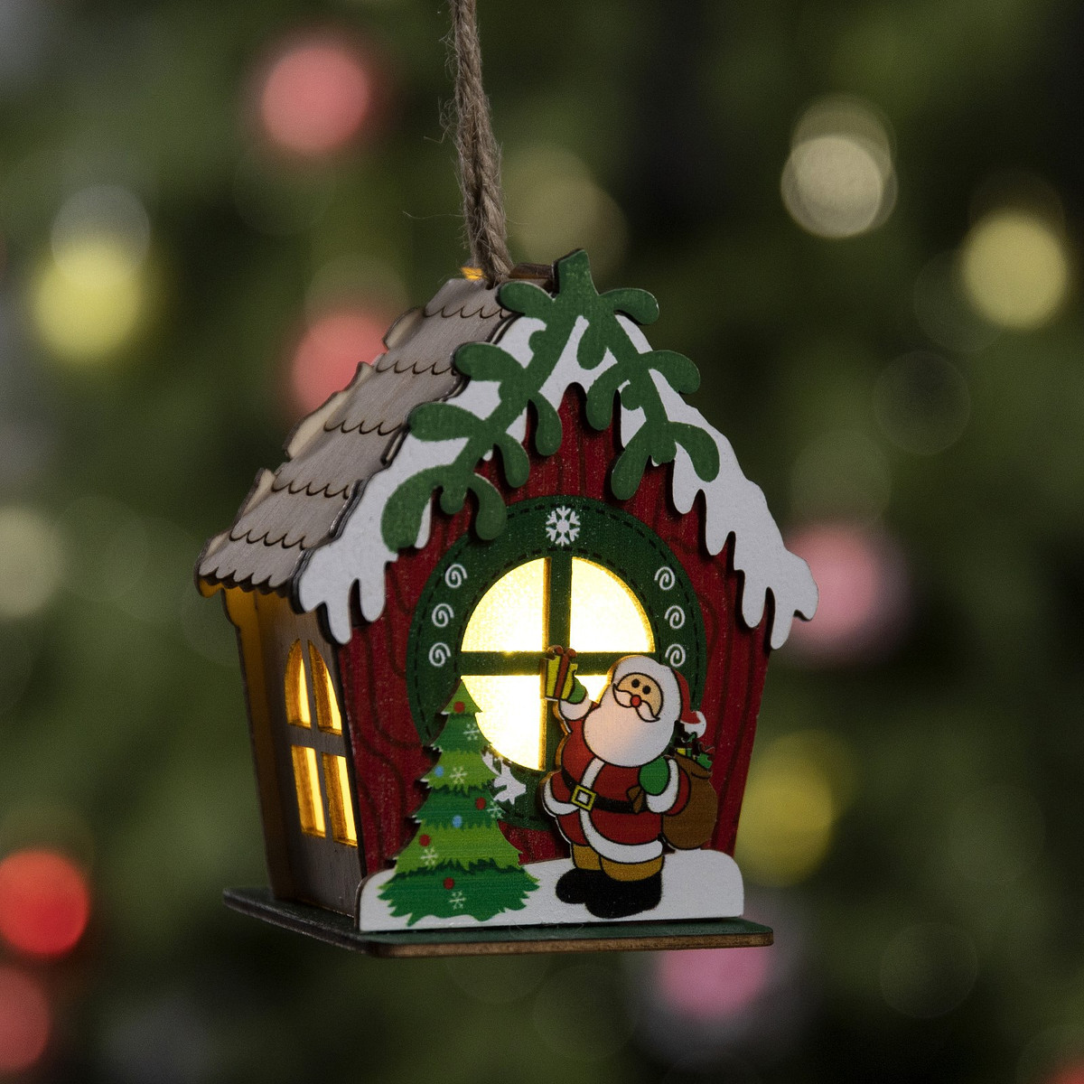 

Ёлочная игрушка, Разноцветный;белый;красный