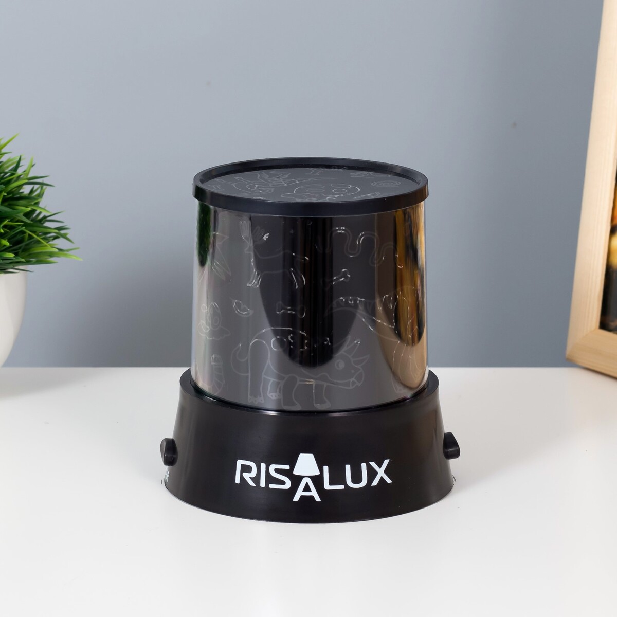 Ночник-проектор RISALUX, цвет черный 01400677 - фото 2