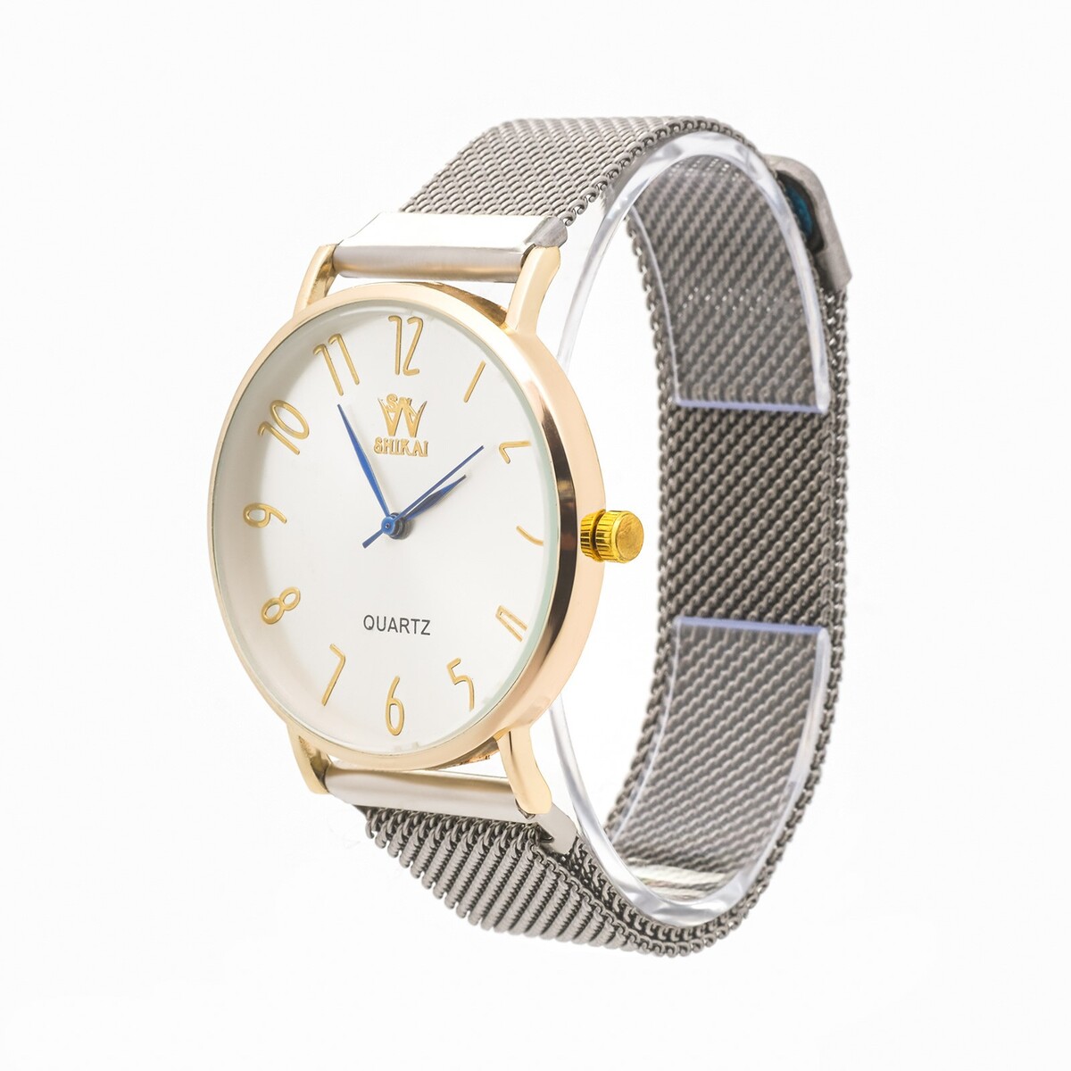 фото Женский подарочный набор 7 в 1: часы наручные женские shikai 024, серьги, d-3.8 см no brand