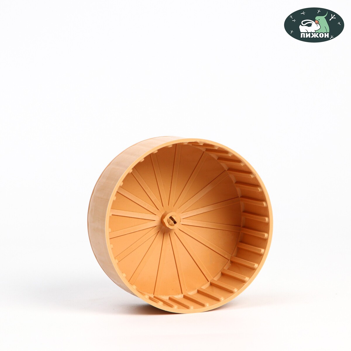 Колесо для грызунов полузакрытое пластиковое, без подставки, 14 см, бежевое колесо для грызунов тихое 13 5 см розовое