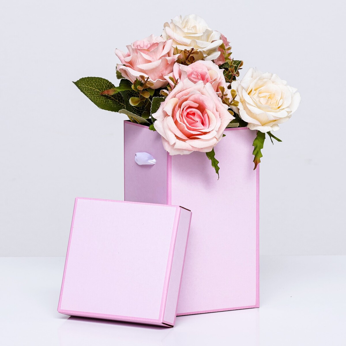 Коробка складная, розовая, 10 х 18 см коробка складная розовая 17 х 25 см