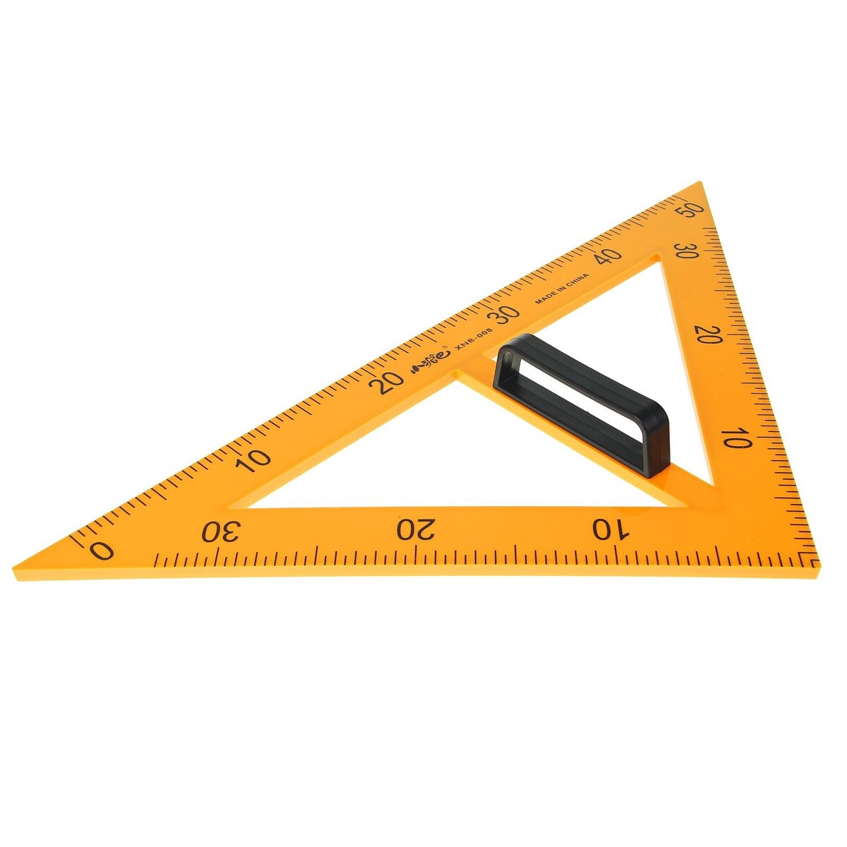 Треугольник для школьной доски, с держателем, прямоугольный, 45° треугольник для классной доски треугольник классный деревянный 60х30х40 см прямоугольный с364