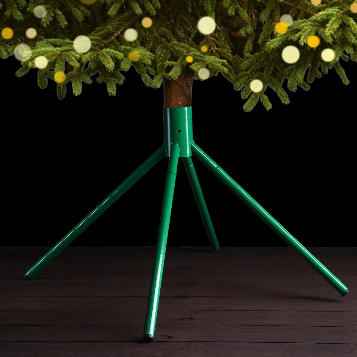 Подставка для елки (под емкость с водой), диаметр 5 см, цвет зеленый подставка для елки под емкость с водой диаметр 5 см зеленый