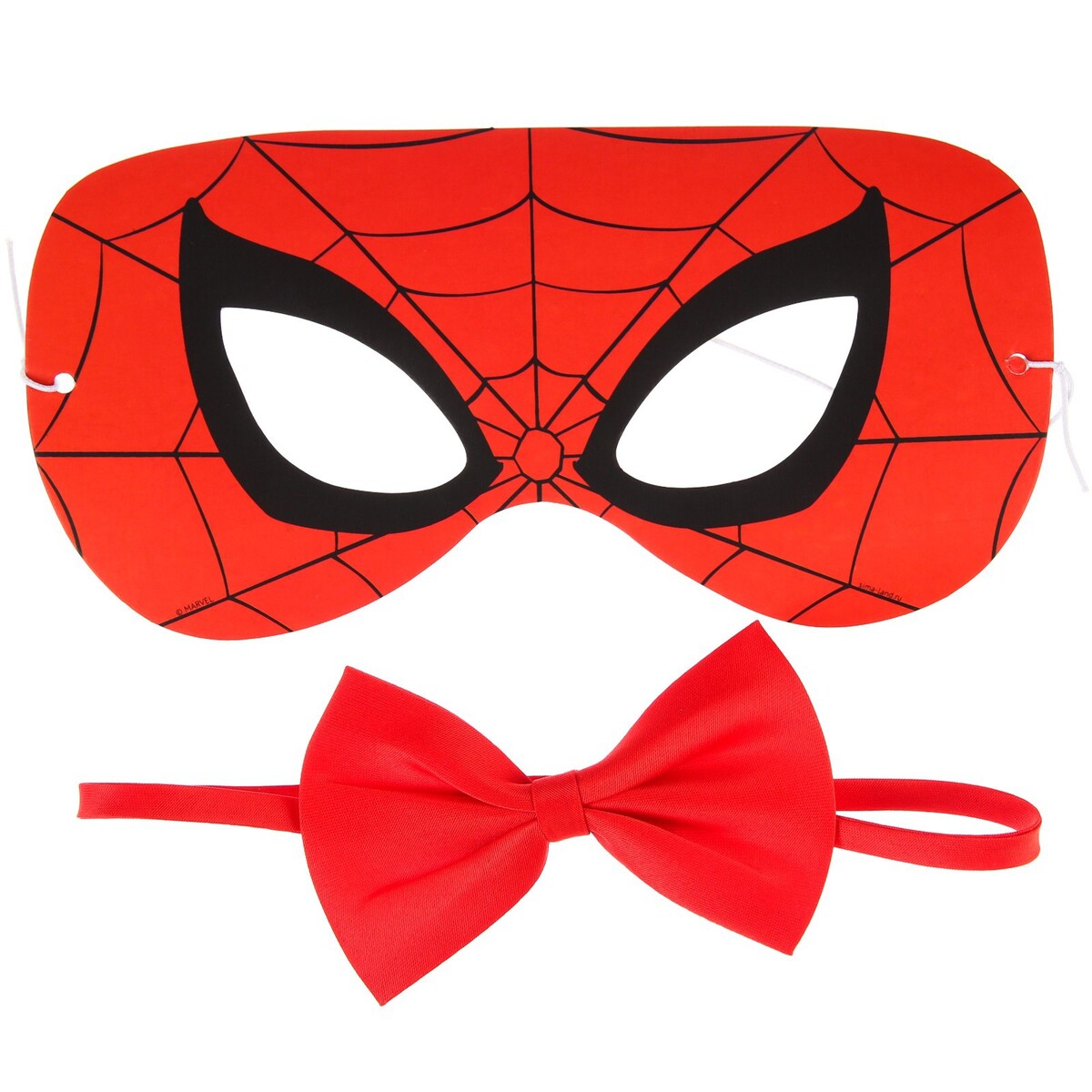 Набор карнавальный маска и бабочка, человек-паук интерактивная маска hasbro человек паук со звуком