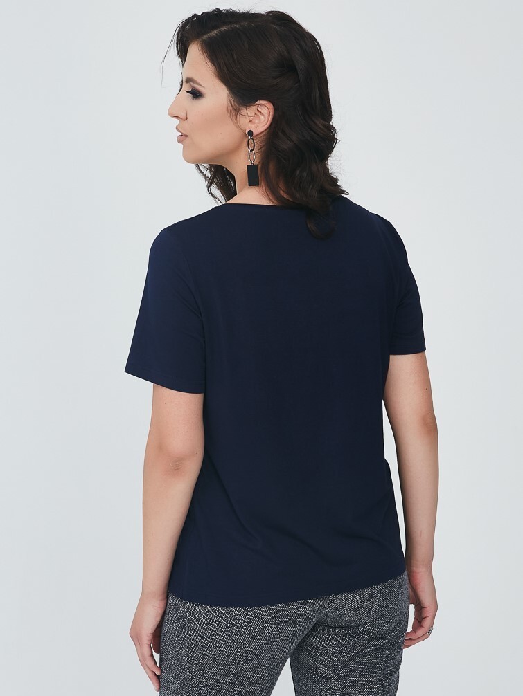 Блуза Прима линия, размер 50, цвет синий 01469210 - фото 4