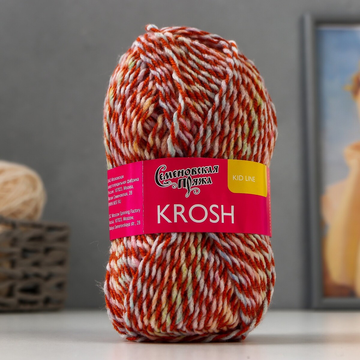 

Пряжа krosh (крош) акрил 100% 110м/50гр кр.терр-мул.(17119), Разноцветный