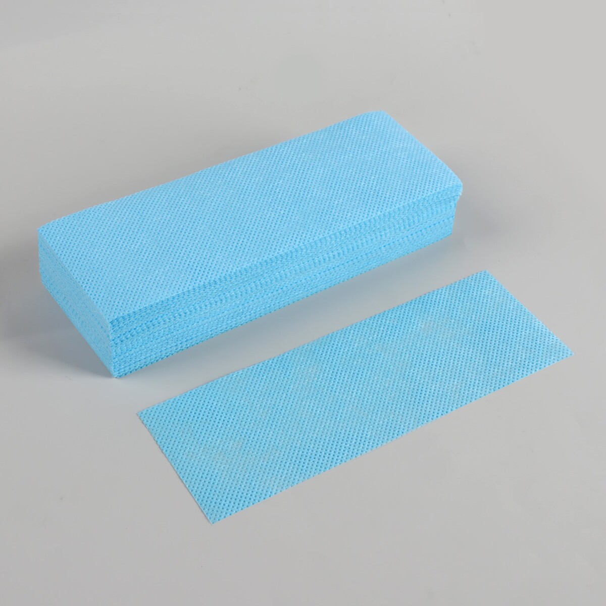 Полоски для депиляции, 20 × 7 см, 100 шт, цвет голубой, No brand