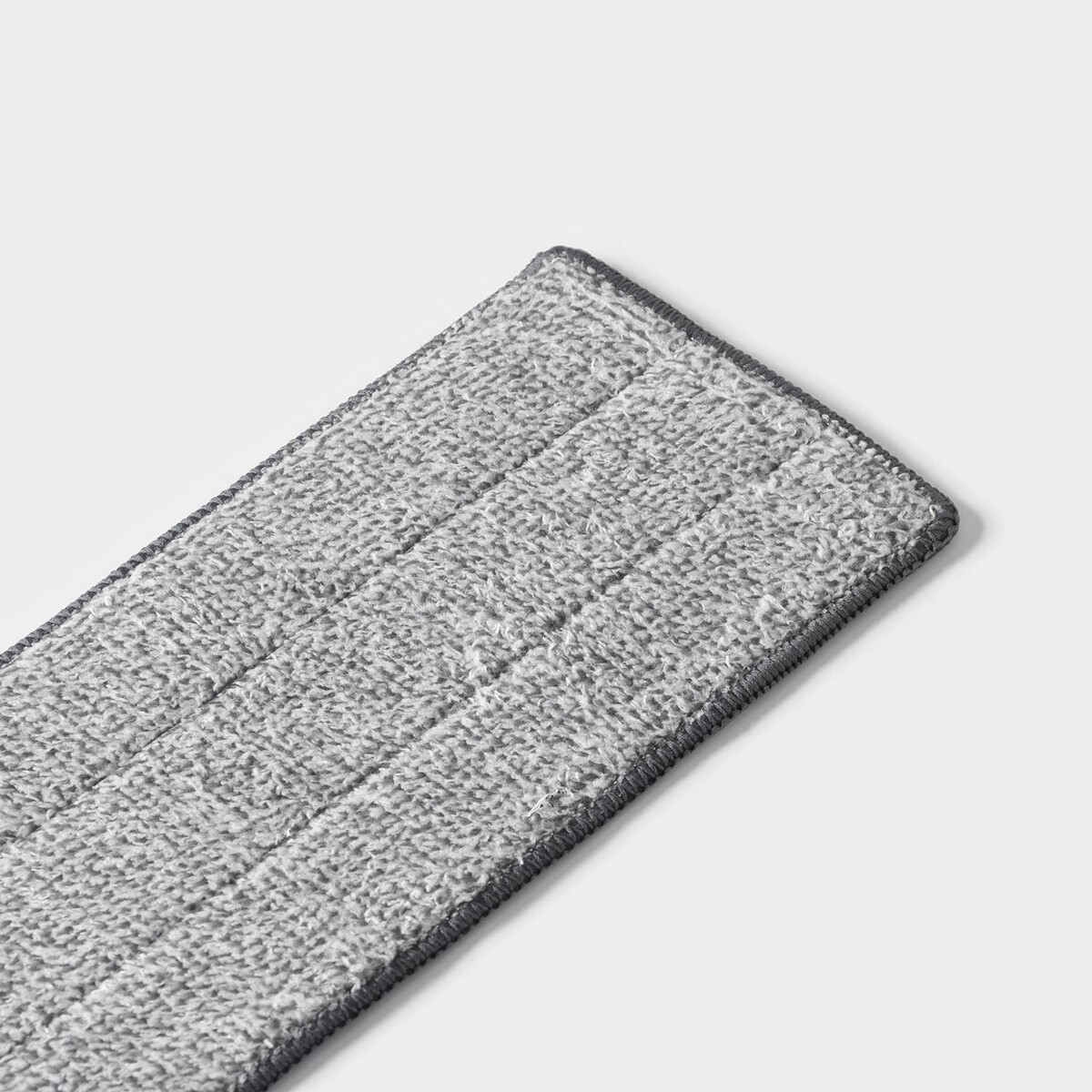 Насадка для швабры на липучке из микрофибры доляна, комплектующие к набору, 32×12 см, 1 карман насадка для плоской швабры с распылителем доляна арт 5200280 38×12 см серый