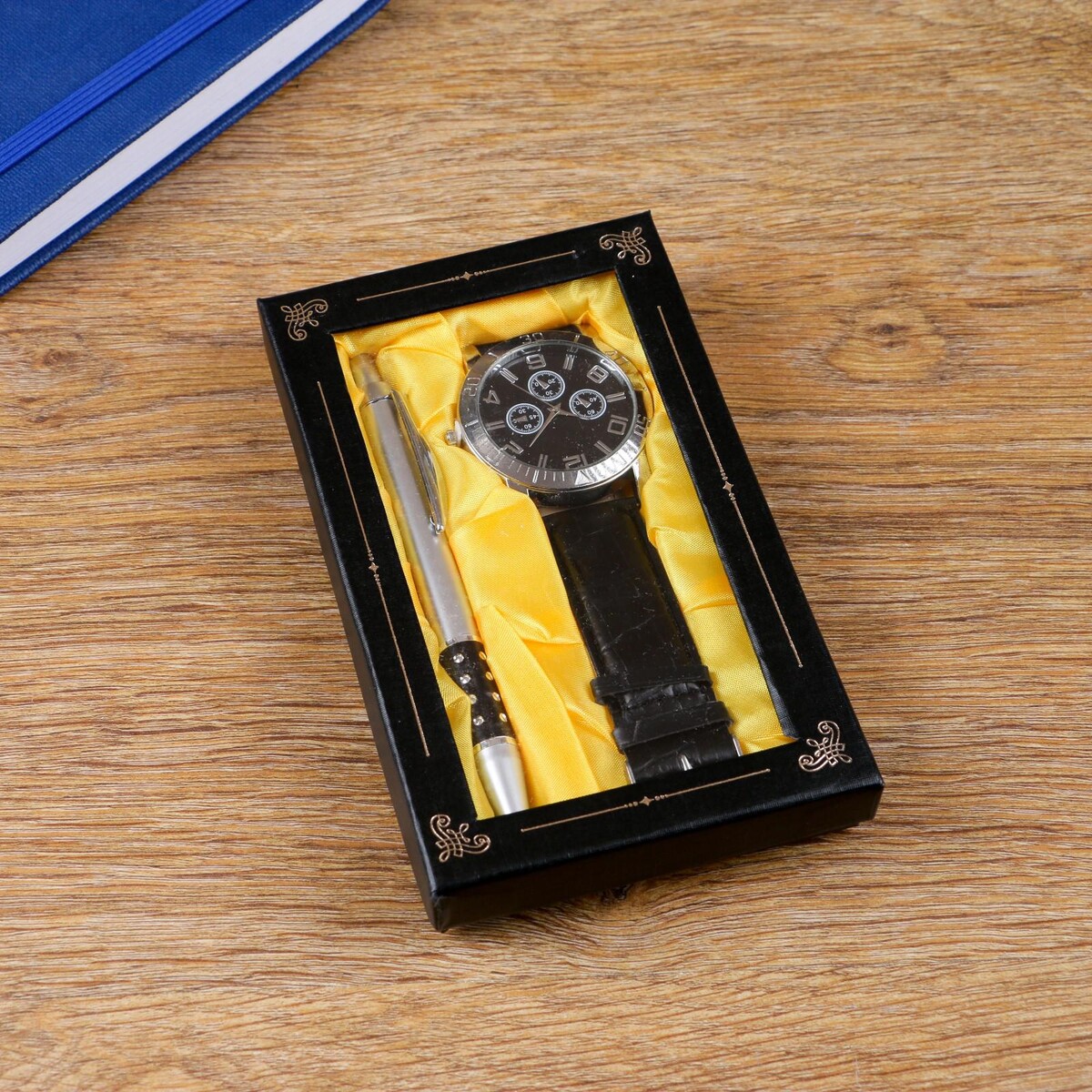 фото Набор подарочный 2в1 (ручка, часы) no brand