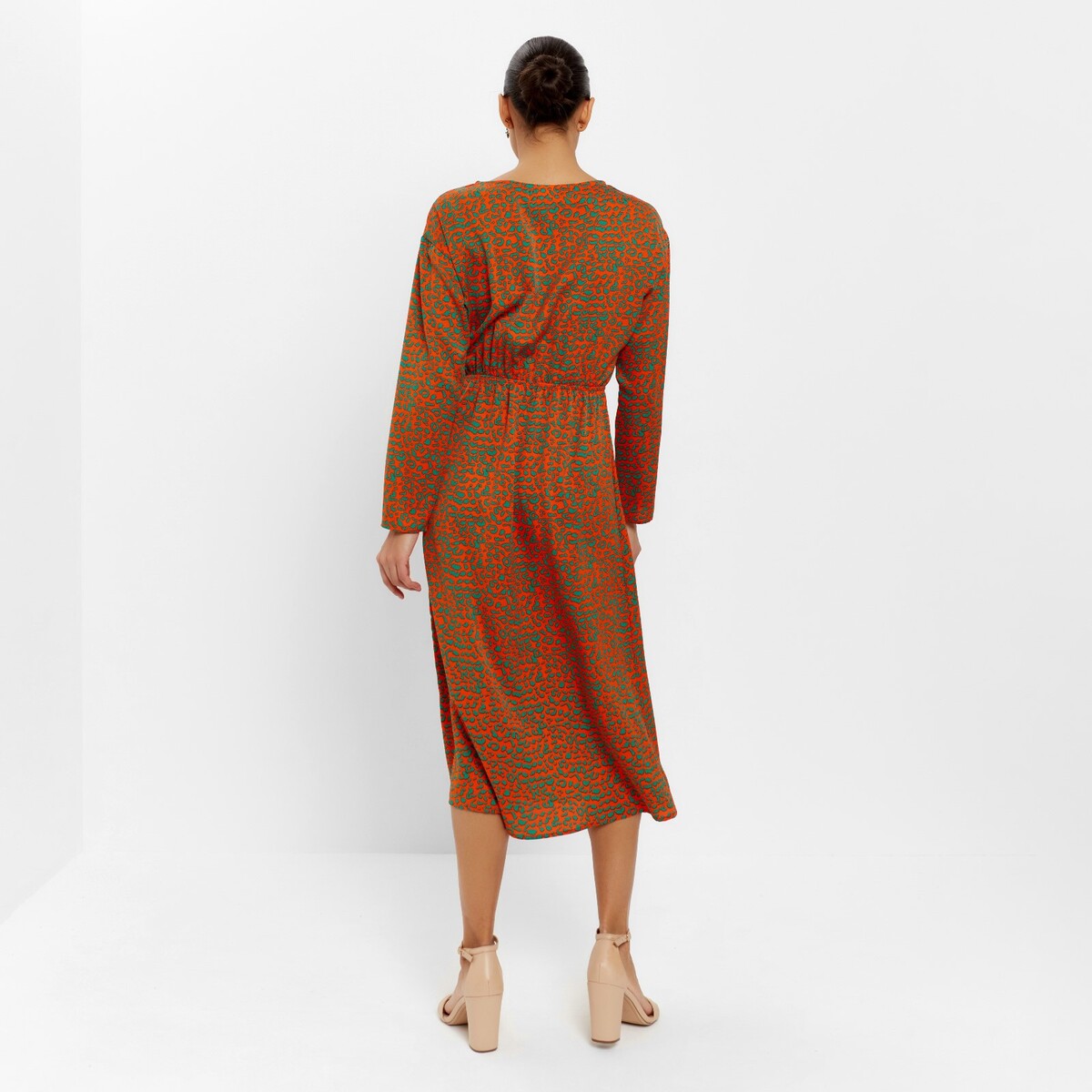 Платье MINAKU, размер 42, цвет оранжевый 01515026 - фото 3