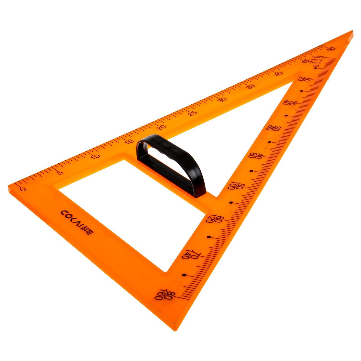 Треугольник для школьной доски, с держателем, прямоугольный, 30° треугольник для классной доски треугольник классный деревянный 60х30х40 см прямоугольный с364