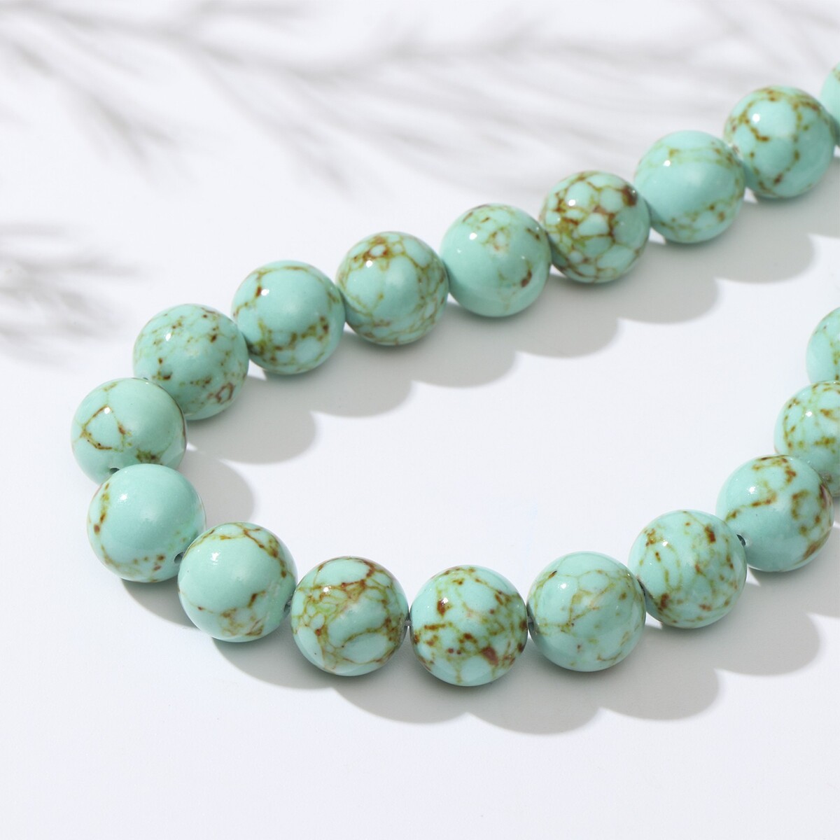 

Бусины на нити шар №12, Зеленый