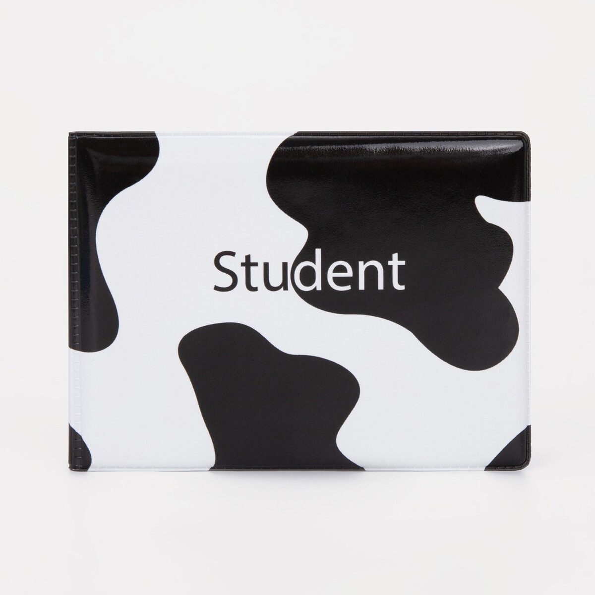 Обложка для студенческого билета, цвет белый/черный обложка для студенческого билета фиолетовый