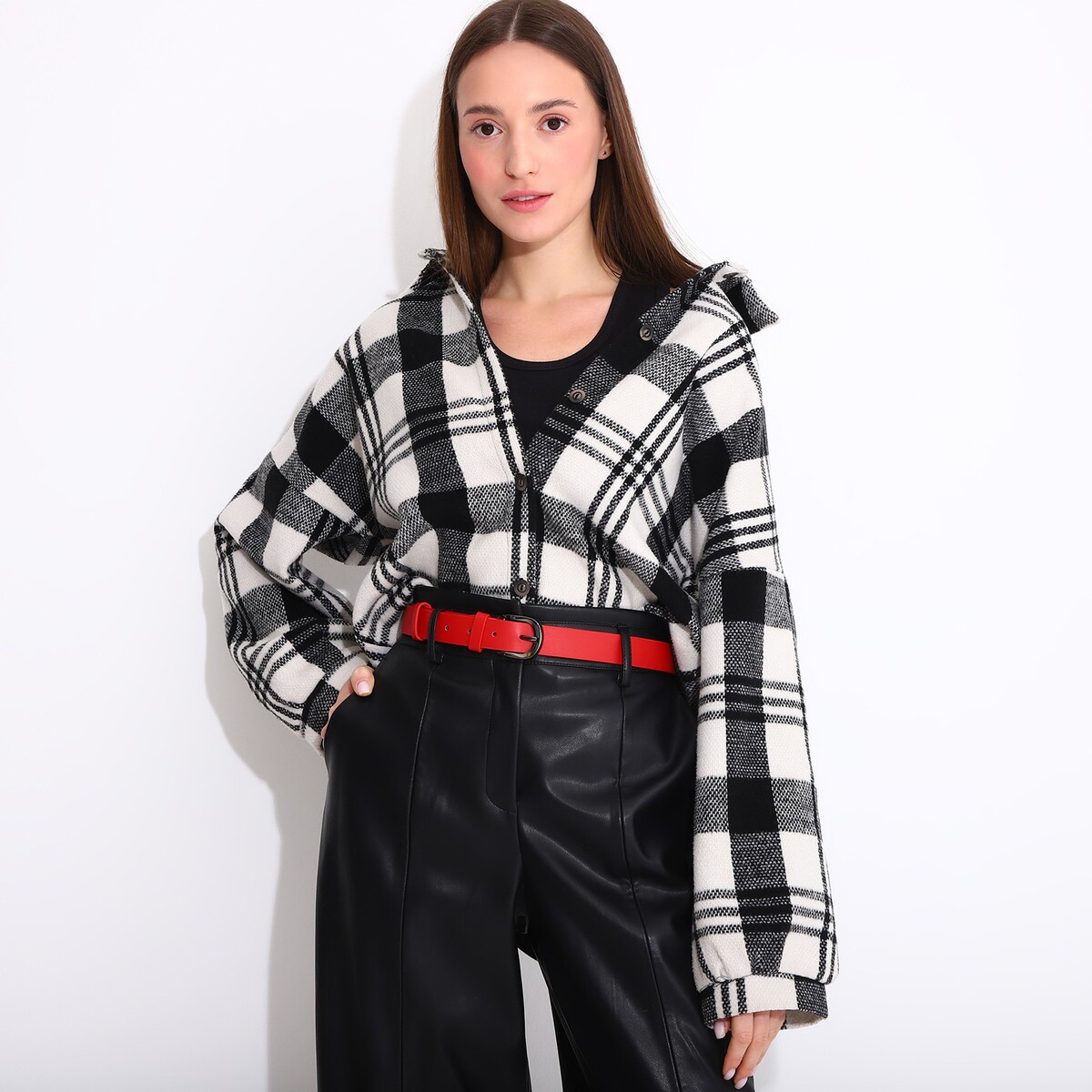 фото Ремень женский, ширина 3 см, винт, пряжка метал, цвет красный no brand