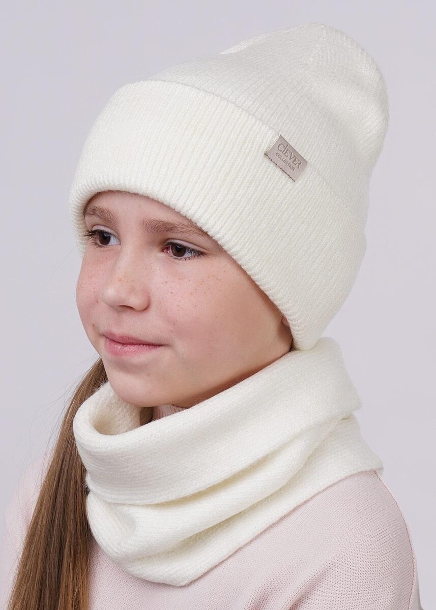

Шапка, Белый;молочный