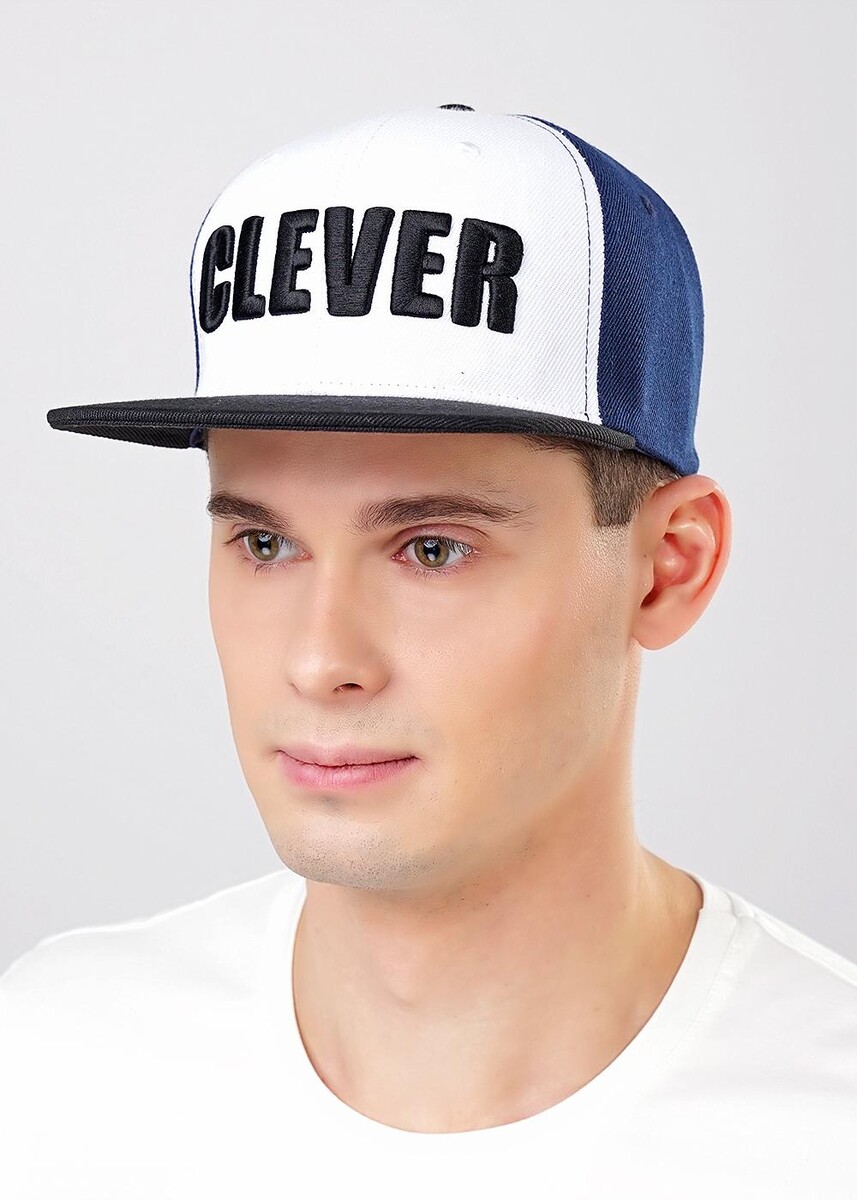 Бейсболка CLEVER 01565932 Т.синий/молочный 