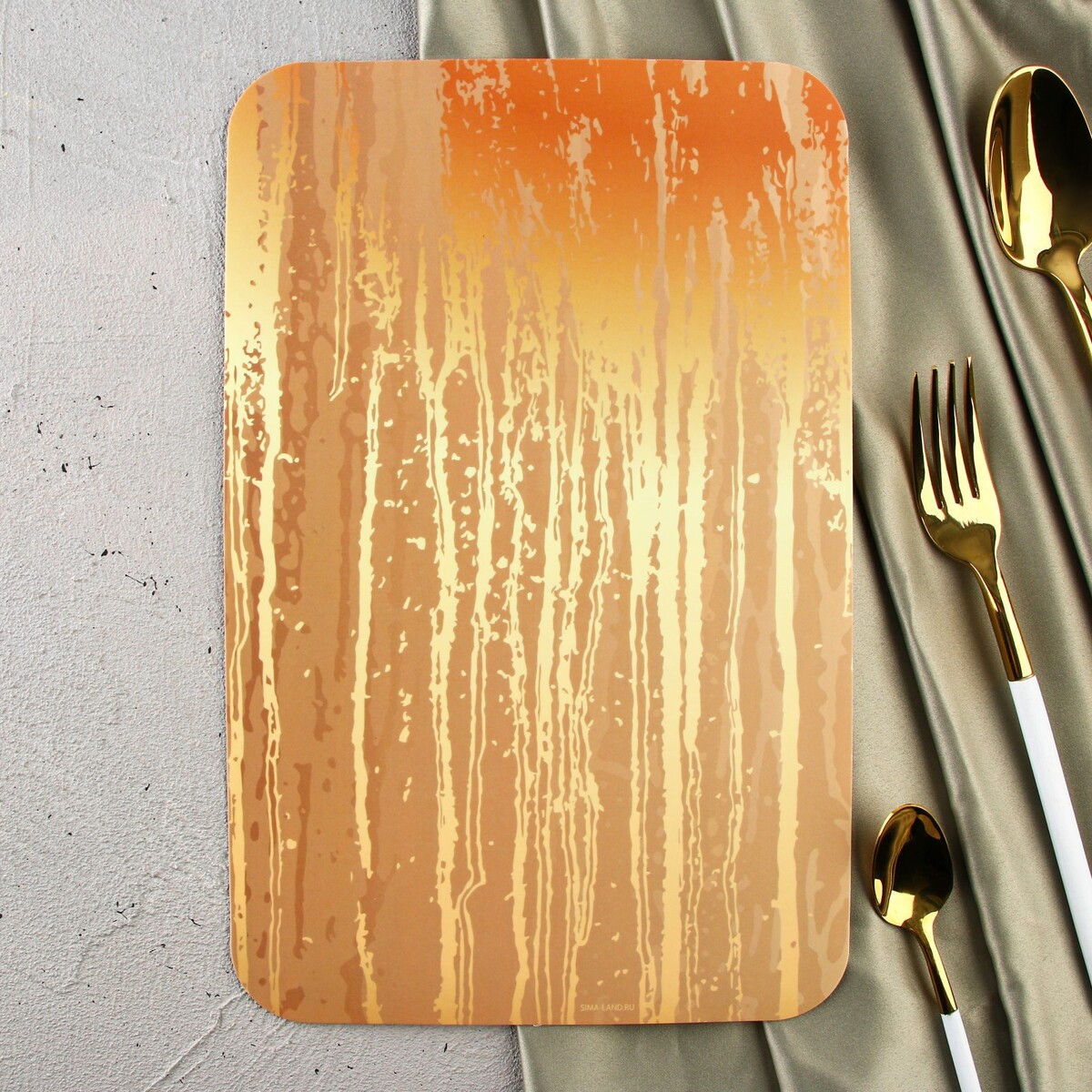 

Доска разделочная abstract gold, 30 х 20 см, Золотистый
