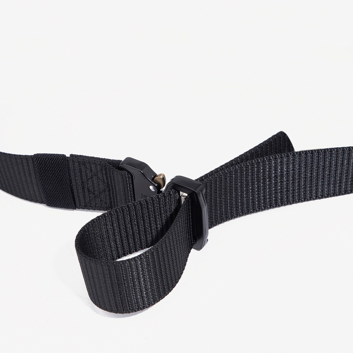 фото Ремень мужской, ширина 4 см, пряжка металл, цвет черный no brand