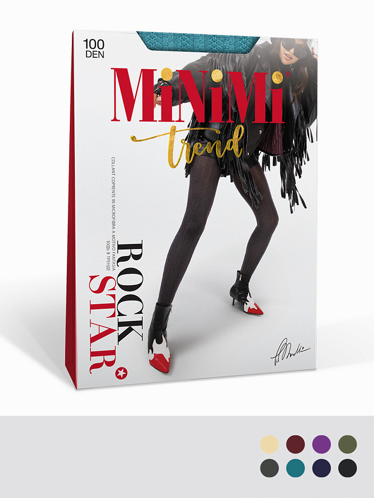 

Колготки Mini ROCK STAR 100, Фиолетовый;lilla