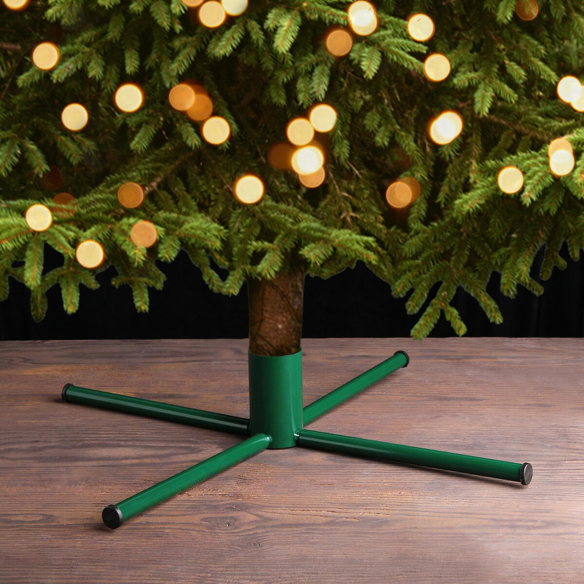 Подставка для елки, диаметр 50 мм, цвет зеленый