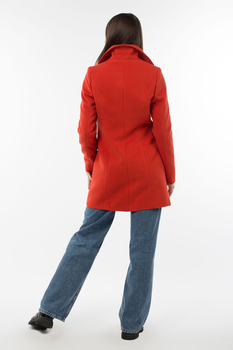 Пальто женское демисезонное EL PODIO, размер 44, цвет терракот 01628384 - фото 4