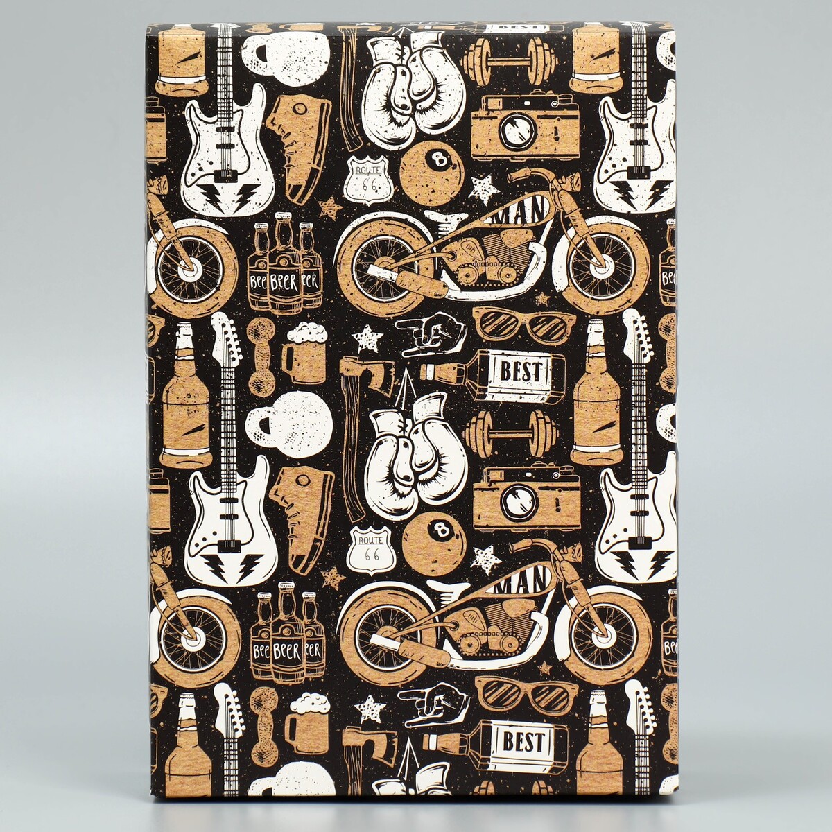 

Коробка подарочная складная, упаковка,, Черный