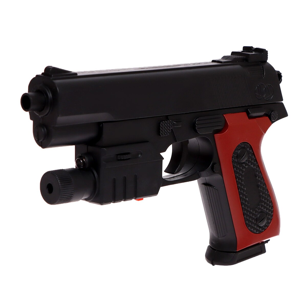 Пистолет пневматический детский детский пневматический бластер игрушечный двустволка обрез shotgun с лазерным прицелом