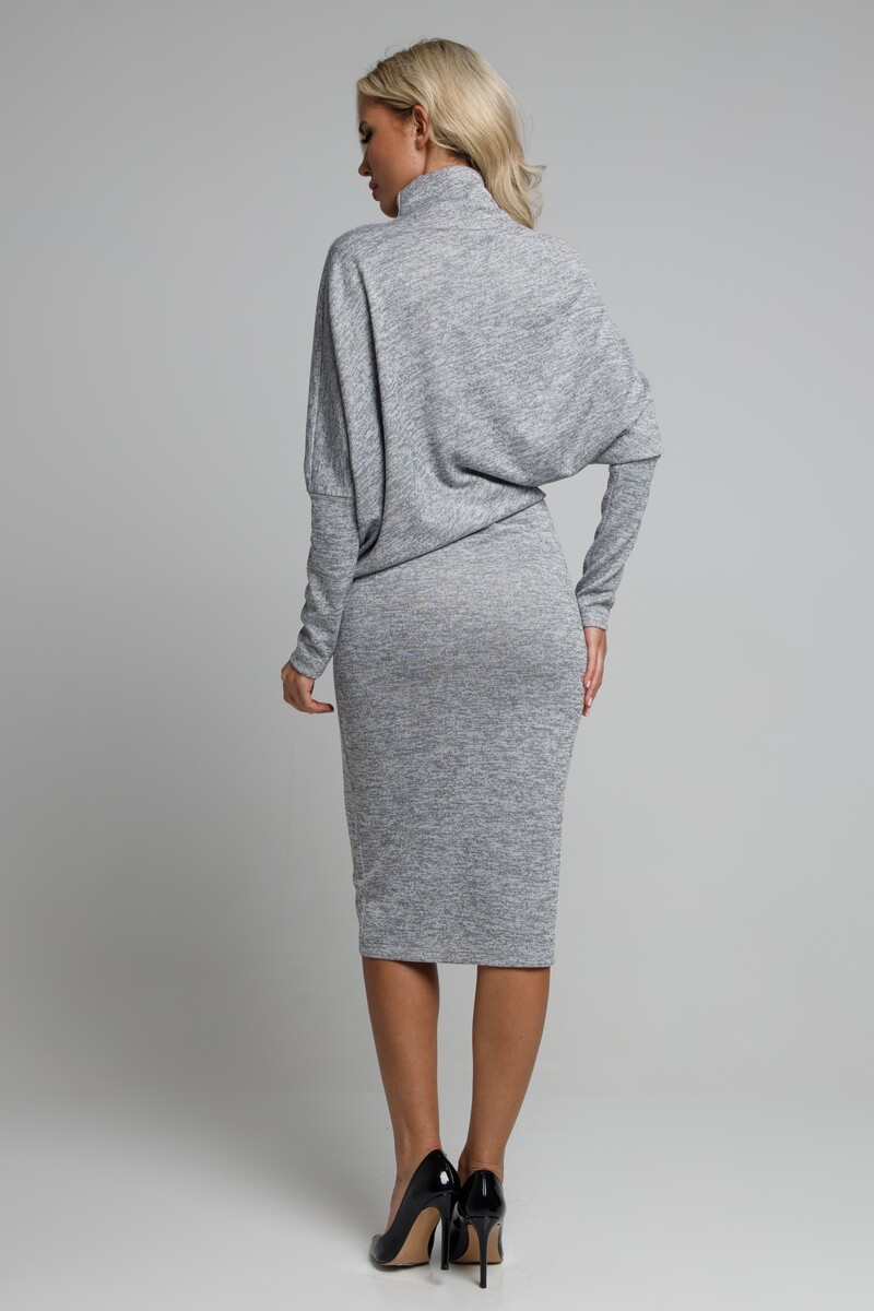 Платье SEZONI, размер 44, цвет серый 01647622 - фото 2