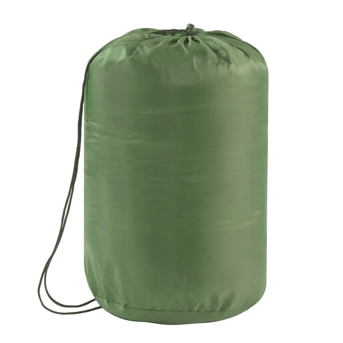фото Спальный мешок туристический, 220 х 75 см, до -20 градусов, 600 г/м2, зеленый no brand