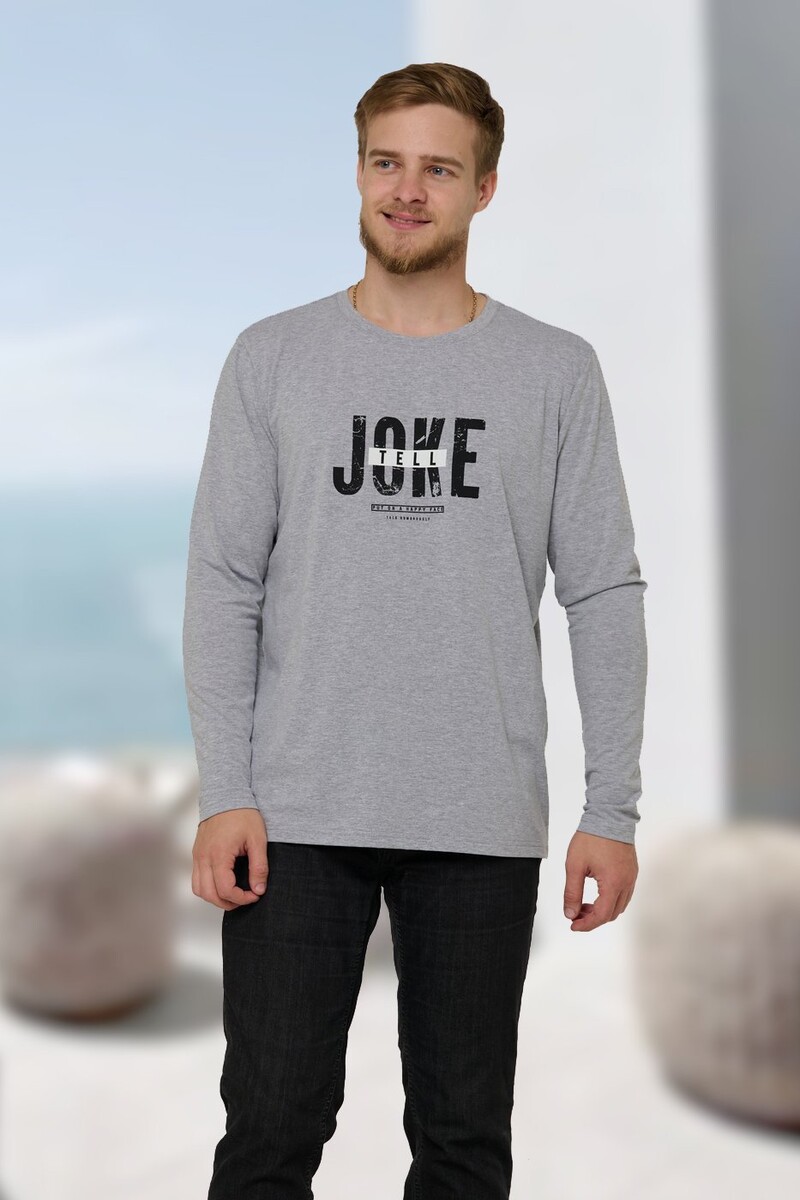 

Лонгслив, Серый;меланж