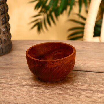 Миска, 13×13×7 см, тиковое дерево