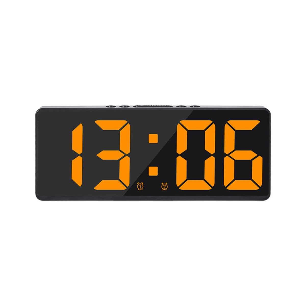 Часы - будильник электронные настольные с термометром, календарем, 15 х 6.3 см, ааа, usb часы электронные настенные настольные с будильником 2400 мач 3 5 х 7 х 26 5 см