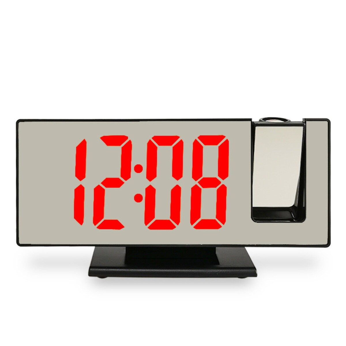 Часы - будильник электронные настольные с проекцией на потолок, термометром, календарем, usb часы лампа настольные с будильником календарем таймером сна 10 5 х 18 3 см usb