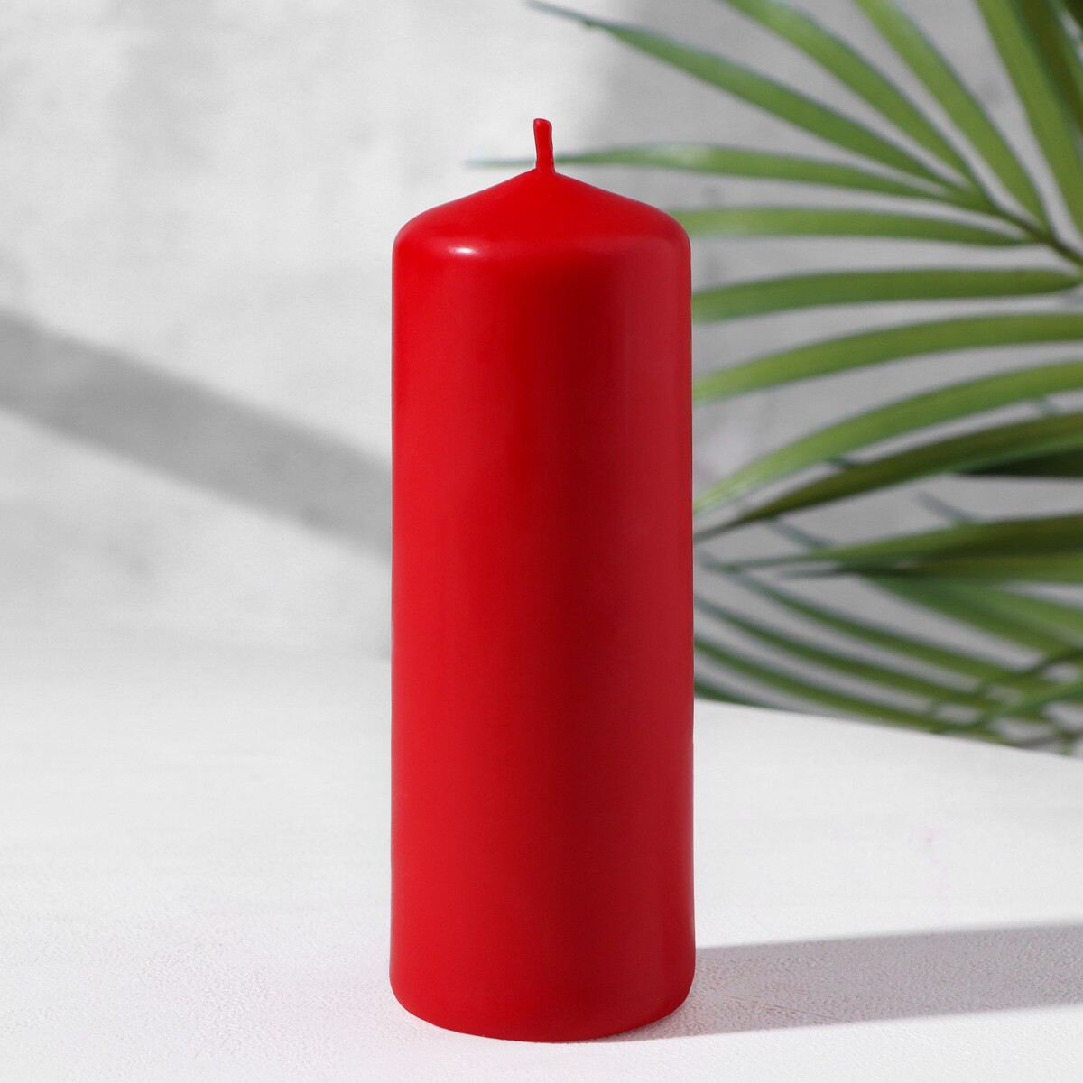 Свеча - цилиндр, 4х12 см, 15 ч. красная свеча цилиндр 4х12 см 15 ч красная