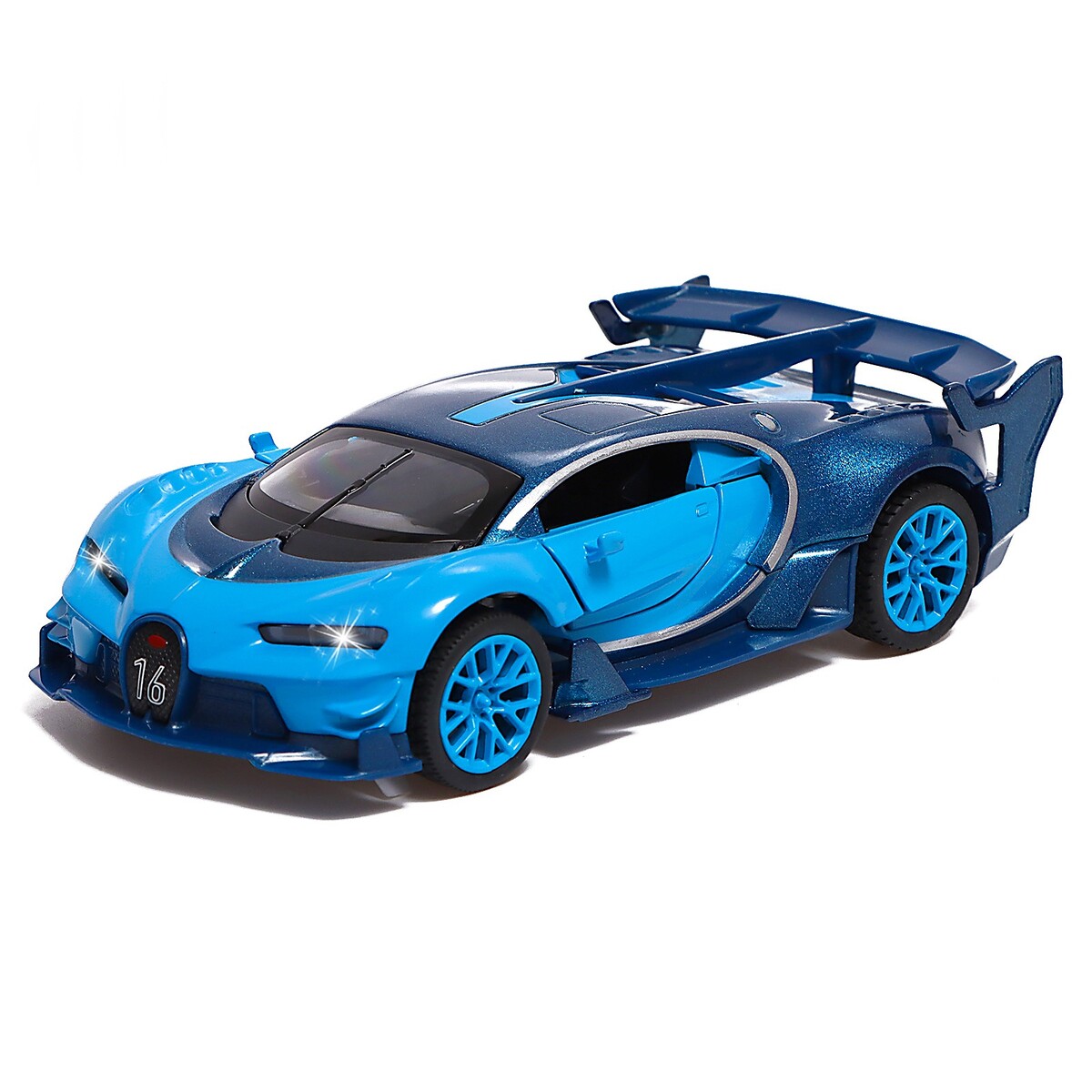 Машина металлическая bugatti vision gt, масштаб 1:32, открываются двери,  цвет синий No brand 01712947: купить за 1280 руб в интернет магазине с  бесплатной доставкой