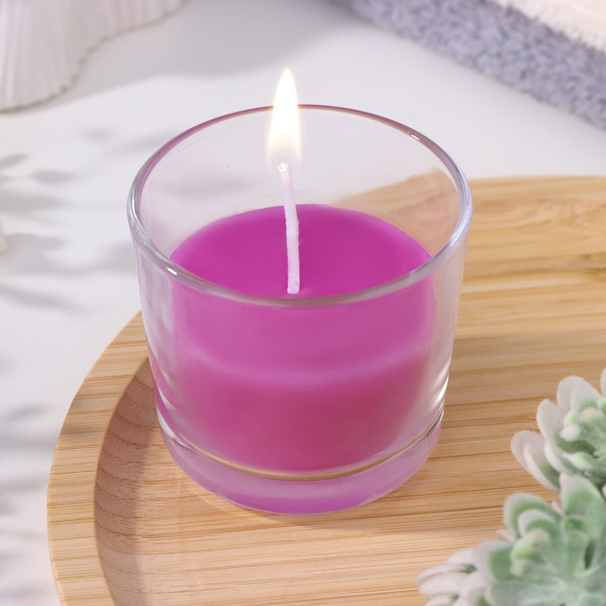 Свеча ароматическая в стакане алания свеча декоративная ароматическая в стакане stella fragrance st lavender basil 90 гр sf0423