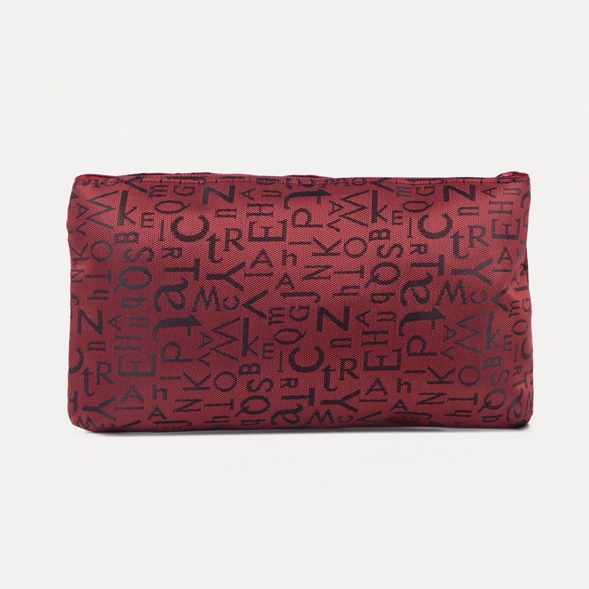 фото Косметичка на молнии, цвет бордовый no brand