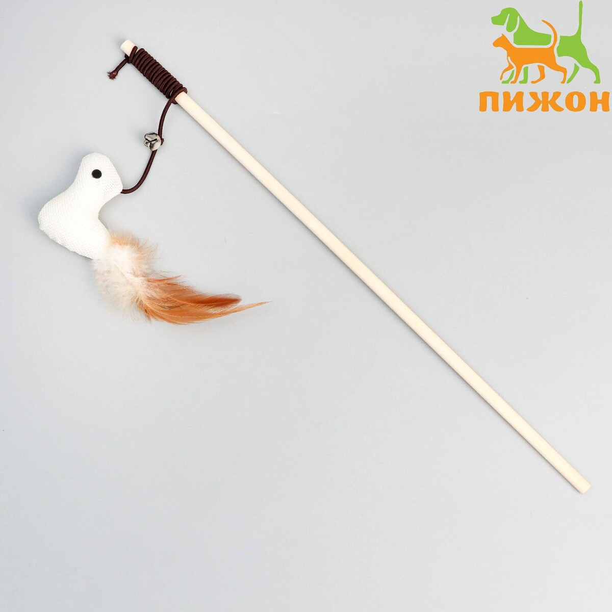 Дразнилка-удочка из эко-материалов игра поймай ка рыбки удочка с крючком деревянные игрушки владимир
