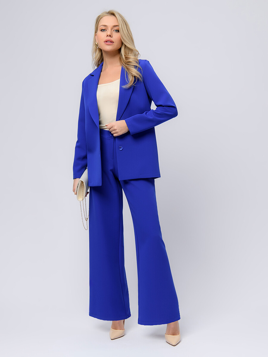 Жакет удлиненный 1001 DRESS, размер 42, цвет синий 01800146 - фото 6