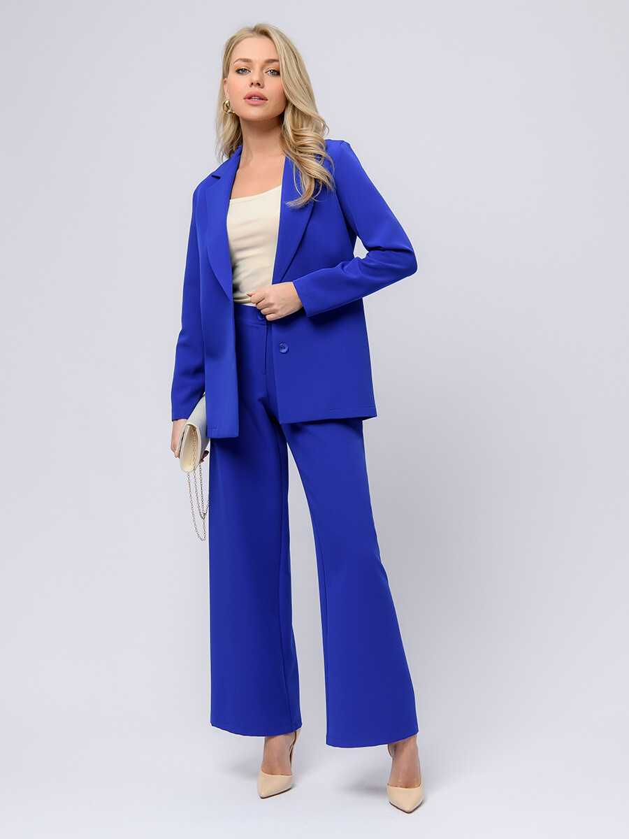 Жакет удлиненный 1001 DRESS, размер 42, цвет синий 01800146 - фото 2