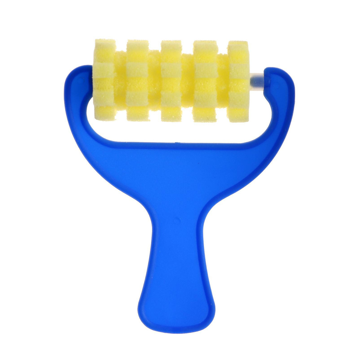 

Валик для краски, поролон, фигурный, квадраты, 70 мм, Синий;желтый