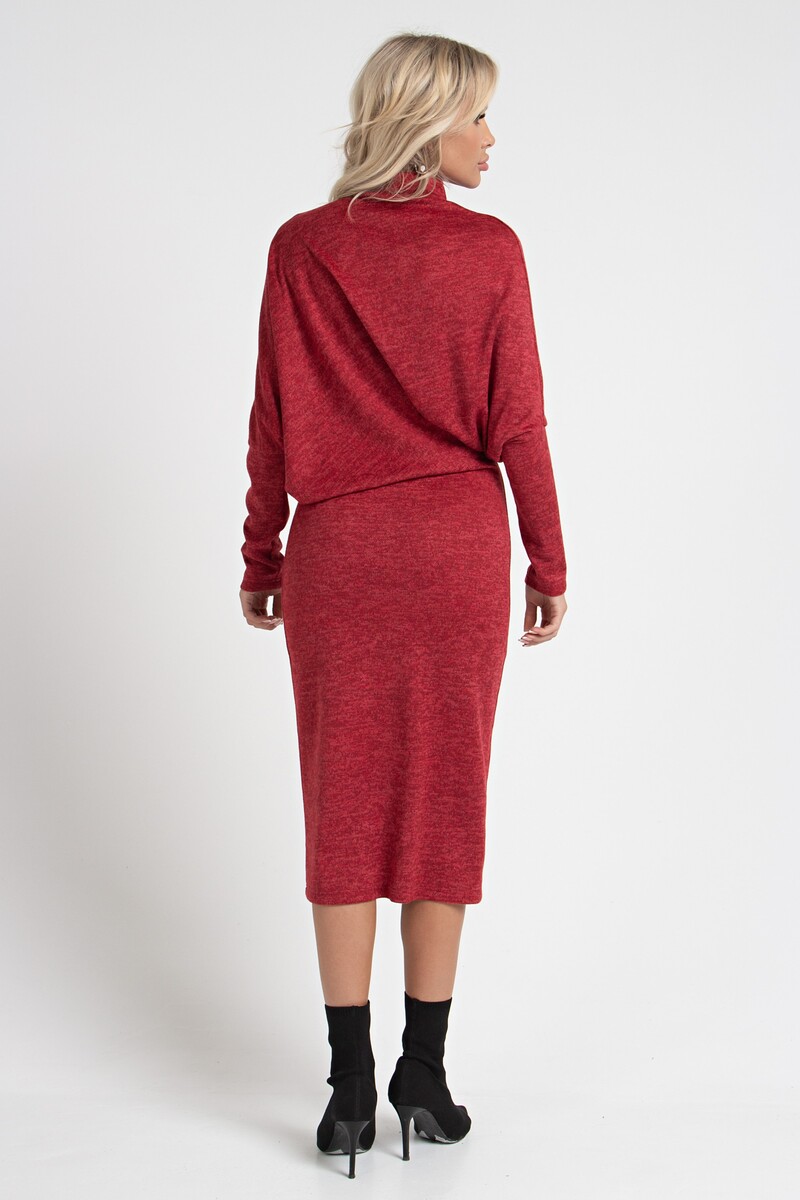 Платье SEZONI, размер 44, цвет красный 01836576 - фото 4
