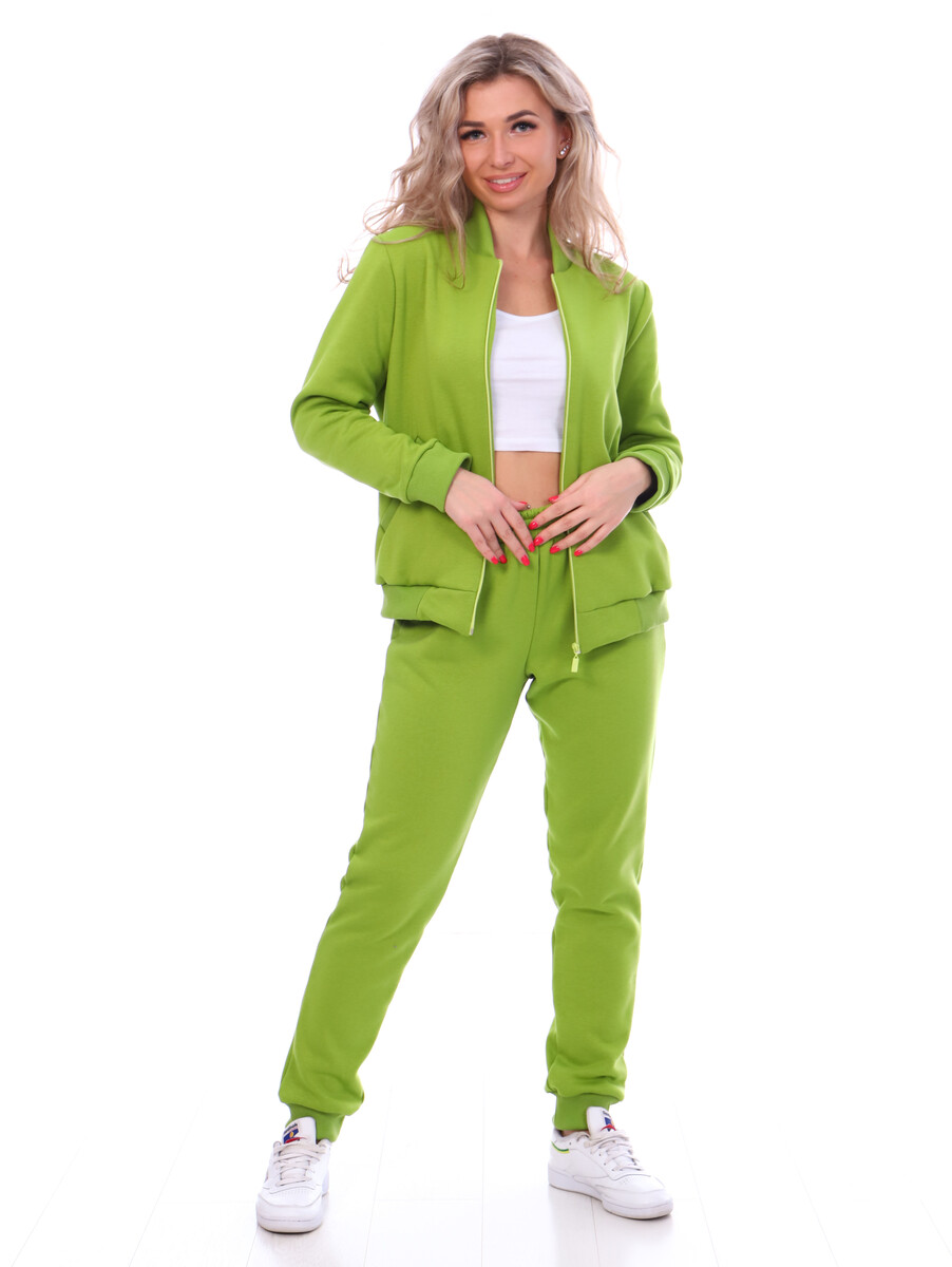 Костюм с брюками "краски"5ис (44) TRIKOTEL, размер 44, цвет зеленый 01842832 - фото 4