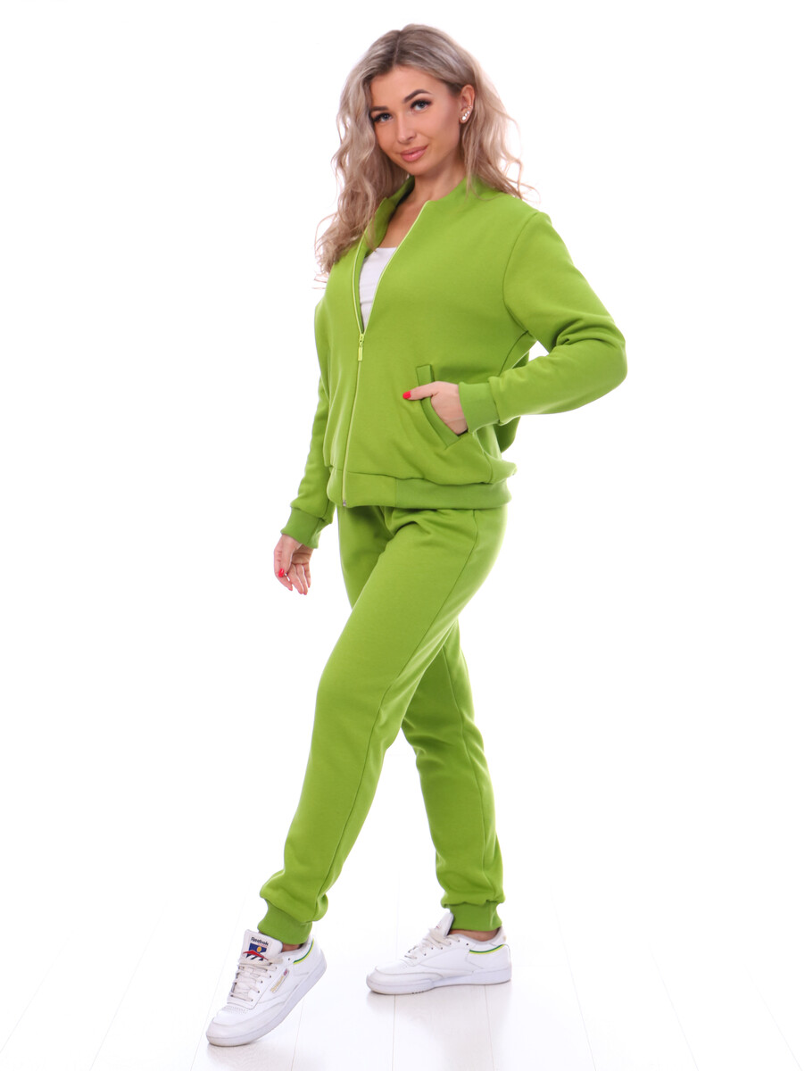 Костюм с брюками "краски"5ис (44) TRIKOTEL, размер 44, цвет зеленый 01842832 - фото 2