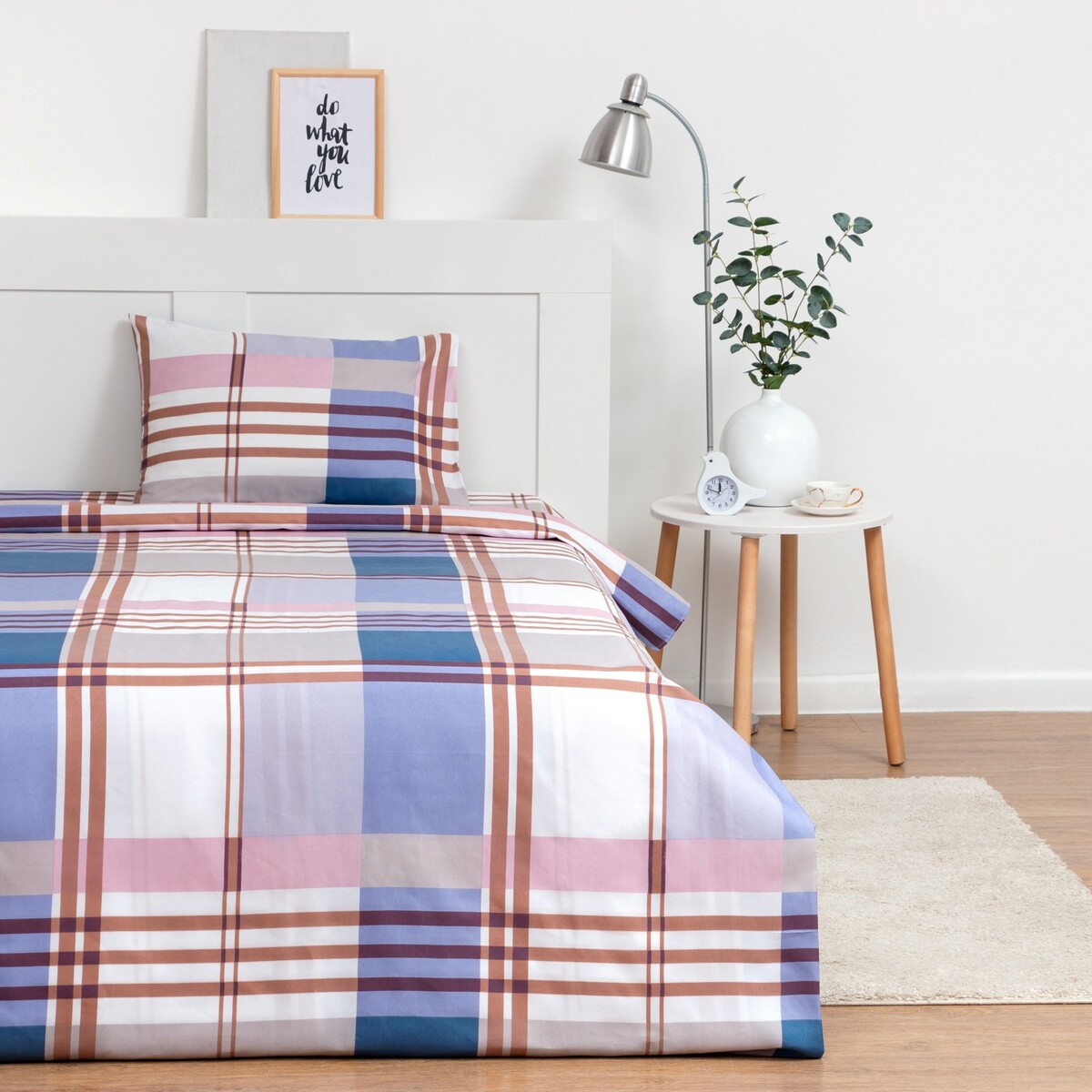 

Постельное белье, Белый;синий