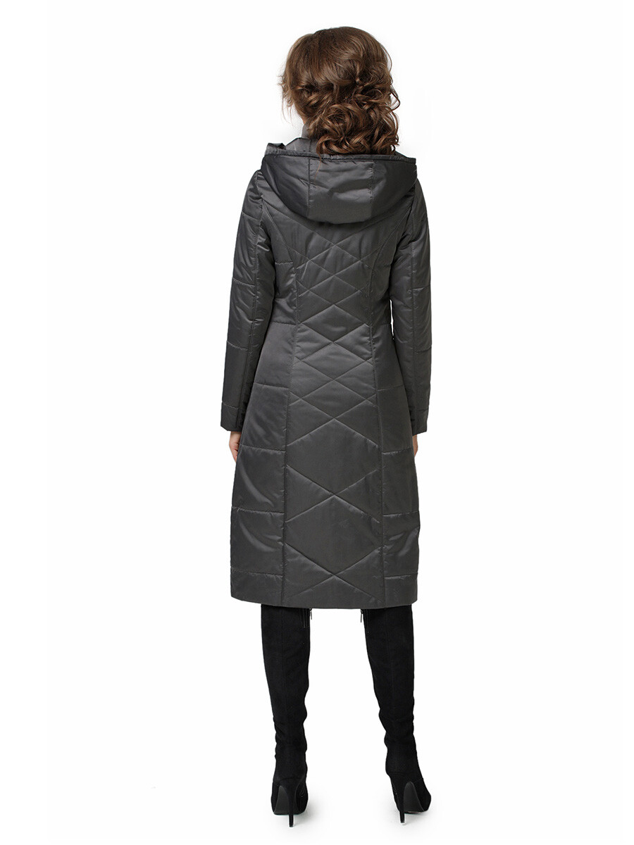 Пальто DizzyWay, размер 42, цвет графитовый 01850217 однобортное - фото 2