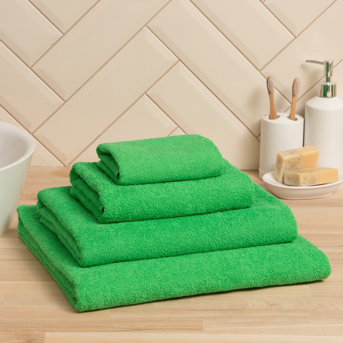 

Полотенце махровое, Зеленый