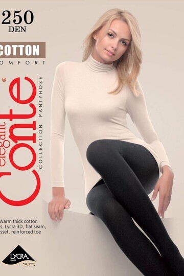 Колготки женские Conte COTTON 250 Mocca