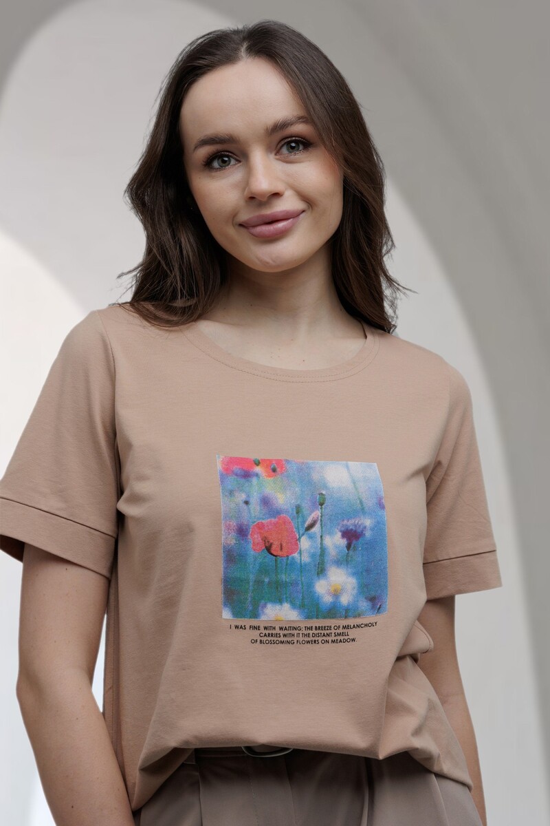

Футболка, Бежевый