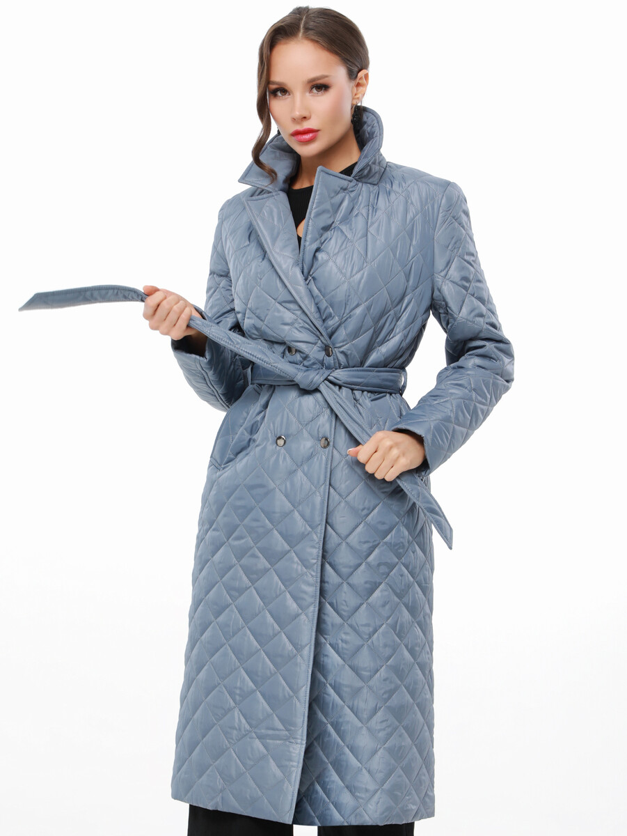 Пальто DSTrend, размер 44, цвет серо-голубой 01886105 двубортные - фото 1